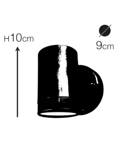 Andromeda Außenleuchte Wand Messing massiv Glas GU10 IP64 Downlight* Außenwandleuchten|Messinglampen