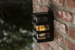 Online Eco-Light Außenleuchte Wand Schwarz H:16,5 cm IP44 E27 Modern