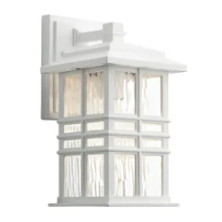 Elstead Außenleuchte Wand Weiß IP44 E27 Rustikal Laterne* Außenleuchten Antik|Außenwandleuchten