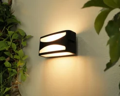 Sale Eco-Light Außenwandlampe Aluminium E27 IP44 B:22 cm blendarm