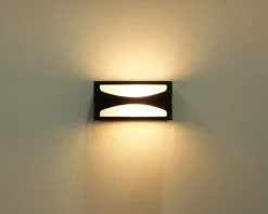 Sale Eco-Light Außenwandlampe Aluminium E27 IP44 B:22 cm blendarm