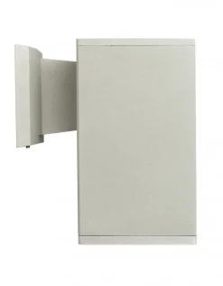 Online SU-MA Außenwandlampe Aluminium eckig in Silber E27 IP54