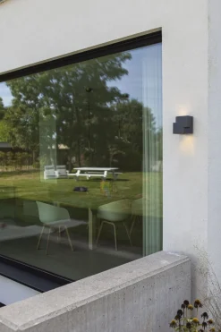 Eco-Light Außenwandlampe Aluminium GU10 IP44 Anthrazit Modern* Metall Lampen|Fassadenstrahler