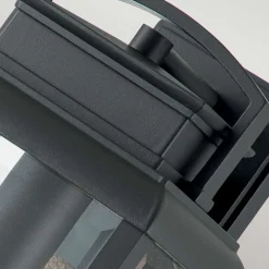 Elstead Außenwandlampe Aluminium Glas H: 36,8 cm IP44 E27 Grau* Außenwandleuchten|Gartenlaternen