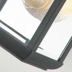 Elstead Außenwandlampe Aluminium Glas H: 36,8 cm IP44 E27 Grau* Außenwandleuchten|Gartenlaternen