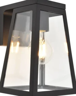 Eco-Light Außenwandlampe Aluminium Glas E27 IP44 H:20,7 cm* Metall Lampen|Moderne Außenleuchten