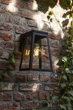 Eco-Light Außenwandlampe Aluminium Glas E27 IP44 H:20,7 cm* Metall Lampen|Moderne Außenleuchten