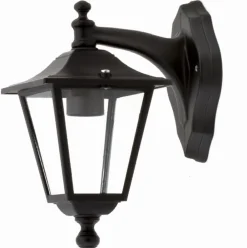 Best Lido Außenwandlampe Aluminium IP44 Schwarz Rustikal elegant