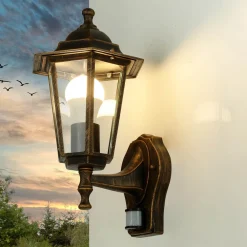 Easylight Außenwandlampe Bewegungsmelder Kupfer Antik PARIS