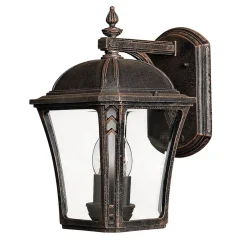 Elstead Außenwandlampe DONNA Braun antik IP44 E14 Haus Hof