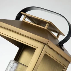 Elstead Außenwandlampe E27 IP44 51,8 cm hoch in Messing antik* Metall Lampen|Rustikale Lampen