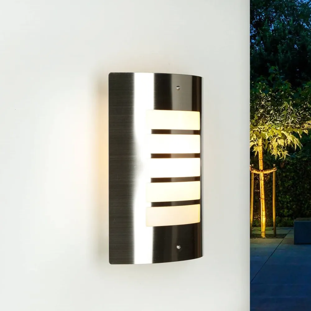 Best Easylight Außenwandlampe Edelstahl IP44 wetterfest Haus Modern