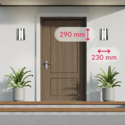 Best Easylight Außenwandlampe Edelstahl IP44 wetterfest Haus Modern