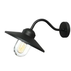 Elstead Außenwandlampe Edelstahl Schwarz IP44 Maritim KARISE* Metall Lampen|Rustikale Lampen
