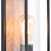 Sale Eco-Light Außenwandlampe Glas Aluminium Natur Schwarz E27 IP44