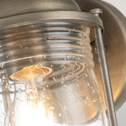 Elstead Außenwandlampe Glas Aluminium E27 IP44 H: 27,8 cm Vintage* Außenwandleuchten|Gartenlaternen