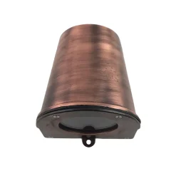 Hot Andromeda Außenwandlampe Glas Echt-Messing GU10 IP54 10 cm hoch