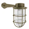 Andromeda Außenwandlampe Glas Messing E27 IP44 H: 21 cm Maritim