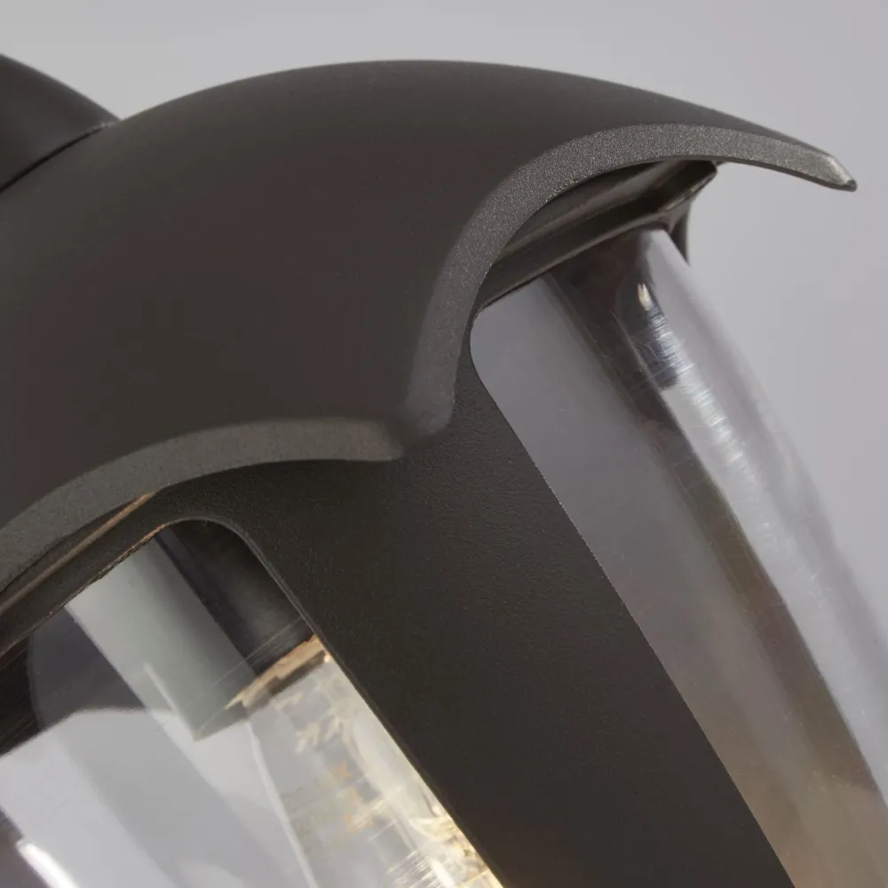 Searchlight Außenwandlampe IP44 Anthrazit E27 H: 26 cm Haus Eingang* Metall Lampen|Moderne Außenleuchten