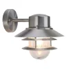 Discount Elstead Außenwandlampe IP44 E27 Glas Edelstahl Maritim