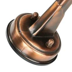 Hot Lido Außenwandlampe IP64 in Kupfer antik Glas Messing E27