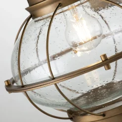 Elstead Außenwandlampe Kugelschirm Aluminium Glas 51 cm hoch IP44* Außenwandleuchten|Gartenlaternen