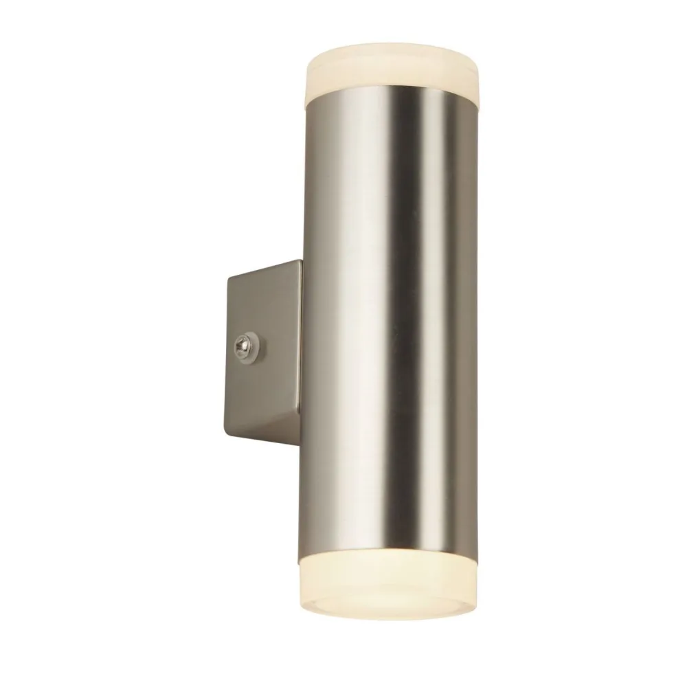 Outlet Searchlight Außenwandlampe LED Up Down in Silber IP44 3000 K H: 17 cm