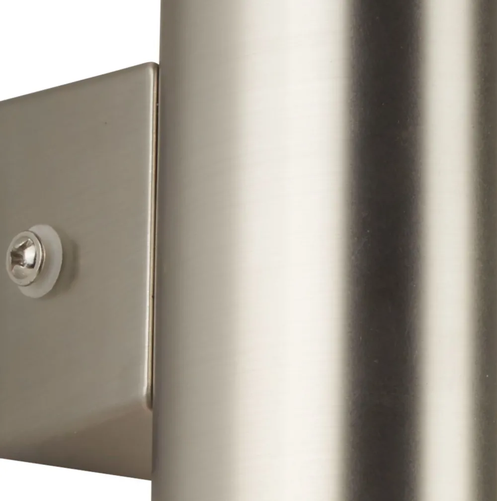 Outlet Searchlight Außenwandlampe LED Up Down in Silber IP44 3000 K H: 17 cm