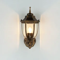 Sale Easylight Außenwandlampe LYON Schwarz Kupfer E27 Rustikal