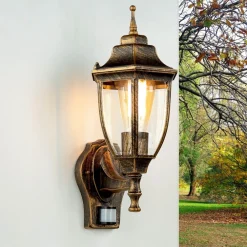 Easylight Außenwandlampe LYON Schwarz Kupfer E27* Rustikale Lampen|Rustikale Außenleuchten