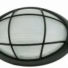 Lido Außenwandlampe Maritim oval B:22cm IP44 E27 Schwarz* Außenleuchten Antik|Außenwandleuchten