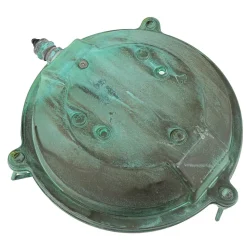 Clearance Lido Außenwandlampe Messing Glas Maritim Ø 21 cm Grün