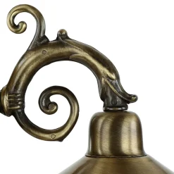 Lido Außenwandlampe Messing Glas Haus Hof Rustikal* Metall Lampen|Messinglampen