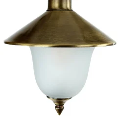 Lido Außenwandlampe Messing Glas Haus Hof Rustikal* Metall Lampen|Messinglampen