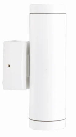 Lido Außenwandlampe Messing GU10 IP64 Up Down H: 21 cm Weiß* Außenwandleuchten|Messinglampen