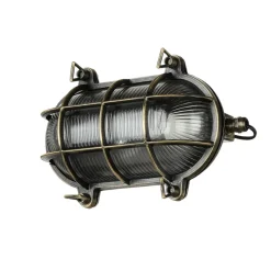 Lido Außenwandlampe Messing Maritim IP64 Haus Terrasse* Metall Lampen|Messinglampen