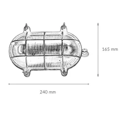 Lido Außenwandlampe Messing Maritim IP64 Haus Terrasse* Metall Lampen|Messinglampen