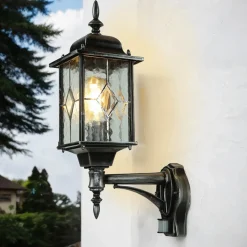 New Elstead Außenwandlampe mit Bewegungsmelder Vintage Design