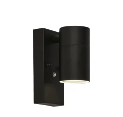 Searchlight Außenwandlampe Schwarz IP44 Metall H:15 cm akzentuiert* Metall Lampen|Fassadenstrahler