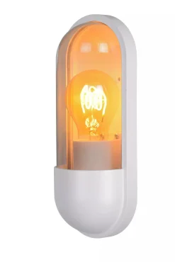 Discount Außenwandlampe Weiß IP54 H:24 cm Balkon Terrasse Modern