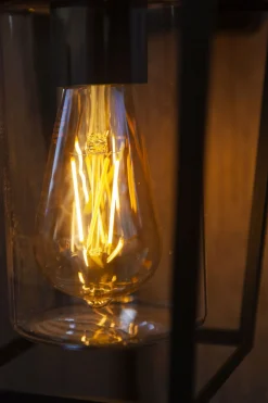 Hot Eco-Light Außenwandleuchte Aluminium Glas H:28,8 cm IP44 Schwarz