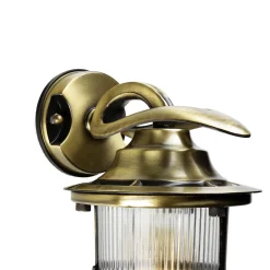 Best Lido Außenwandleuchte Antik aus Echt-Messing KORFU