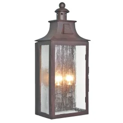 Elstead Außenwandleuchte Braun Stahl IP43 Vintage Haustür* Außenleuchten Antik|Außenwandleuchten