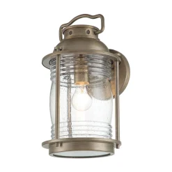 Elstead Außenwandleuchte E27 IP44 40,4 cm hoch Vintage Glas Alum* Außenwandleuchten|Gartenlaternen