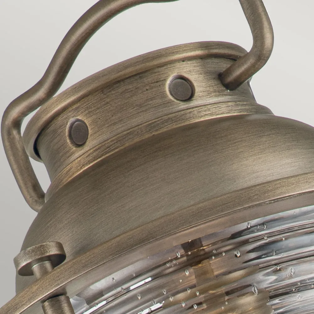 Elstead Außenwandleuchte E27 IP44 40,4 cm hoch Vintage Glas Alum* Außenwandleuchten|Gartenlaternen