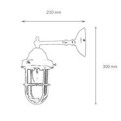 Giovanni Battista Außenwandleuchte echtes Messing Maritim* Außenwandleuchten|Lampen Aus Aller Welt