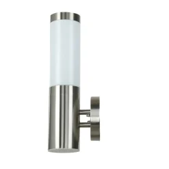 Easylight Außenwandleuchte Edelstahl Silber Ø8cm H:34cm* Metall Lampen|Moderne Lampen