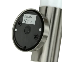 Easylight Außenwandleuchte Edelstahl Silber Ø8cm H:34cm* Metall Lampen|Moderne Lampen