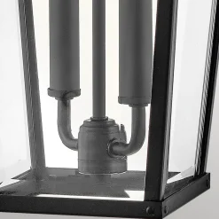 Elstead Außenwandleuchte Glas Aluminium E14 IP44 55,6 cm hoch* Metall Lampen|Rustikale Lampen