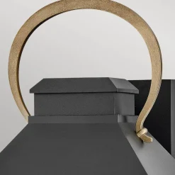 Elstead Außenwandleuchte Glas Aluminium E14 IP44 55,6 cm hoch* Metall Lampen|Rustikale Lampen